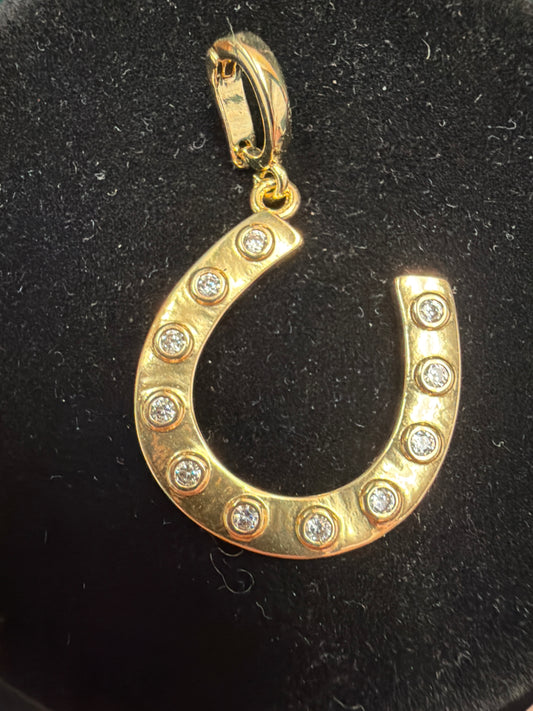 Lg. Gold Horsehoe Charm
