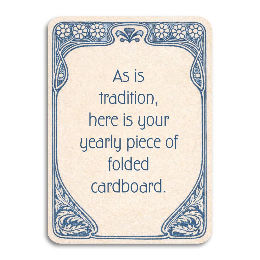 As Is Tradition - Card