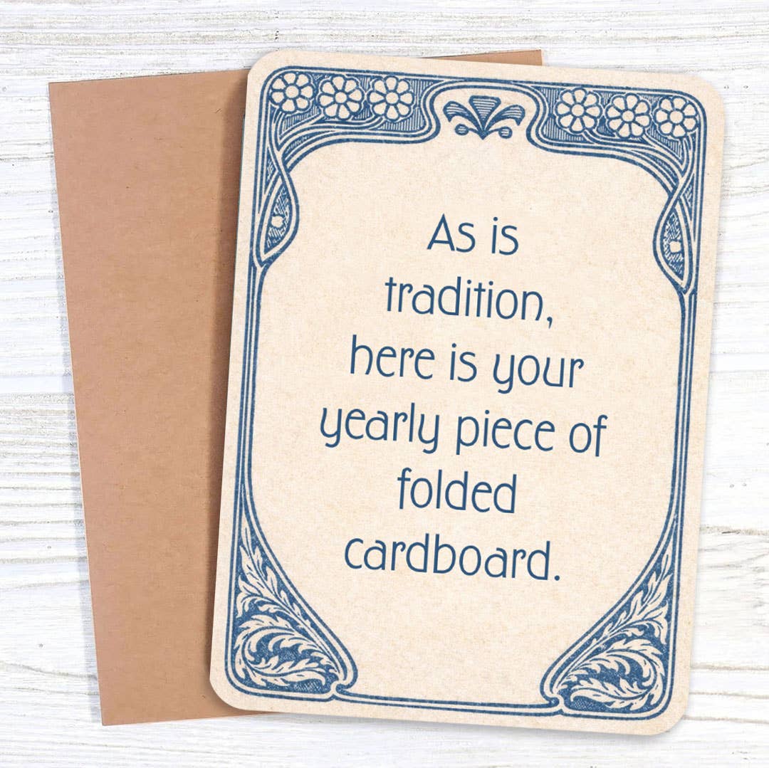 As Is Tradition - Card