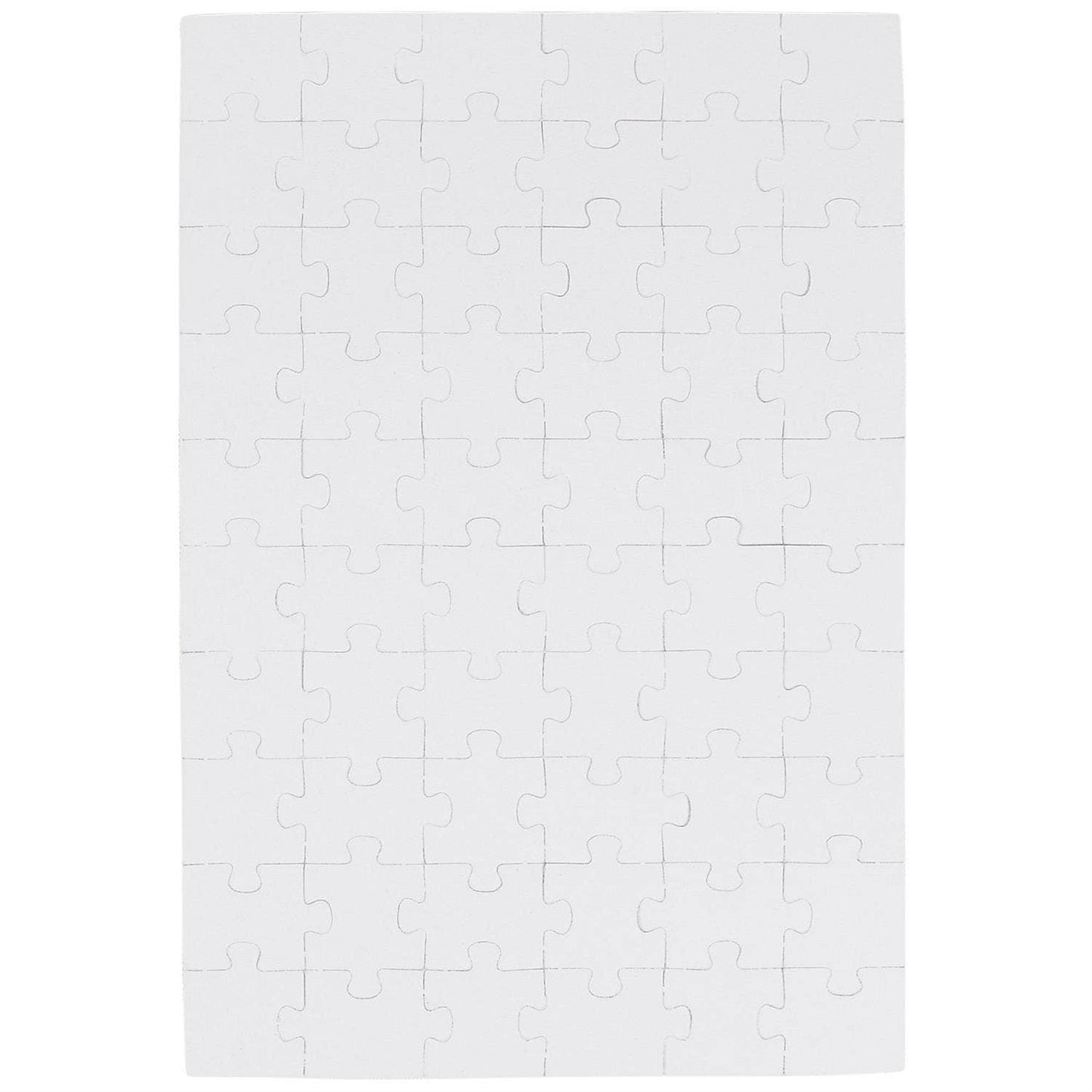 Questionables Good Luck Puzzle Card featuring colorful puzzle pieces and hopeful message on the front.
