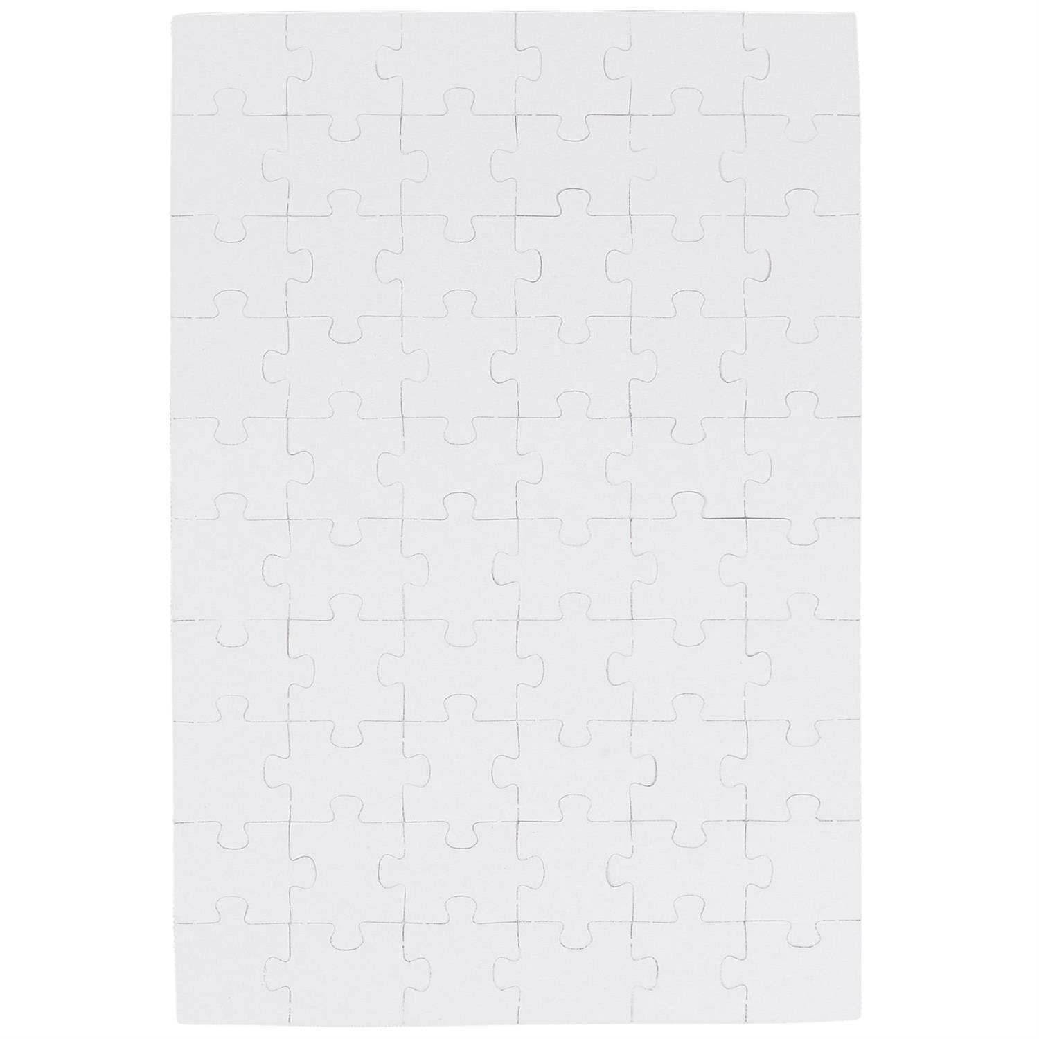 Questionables Good Luck Puzzle Card featuring colorful puzzle pieces and hopeful message on the front.