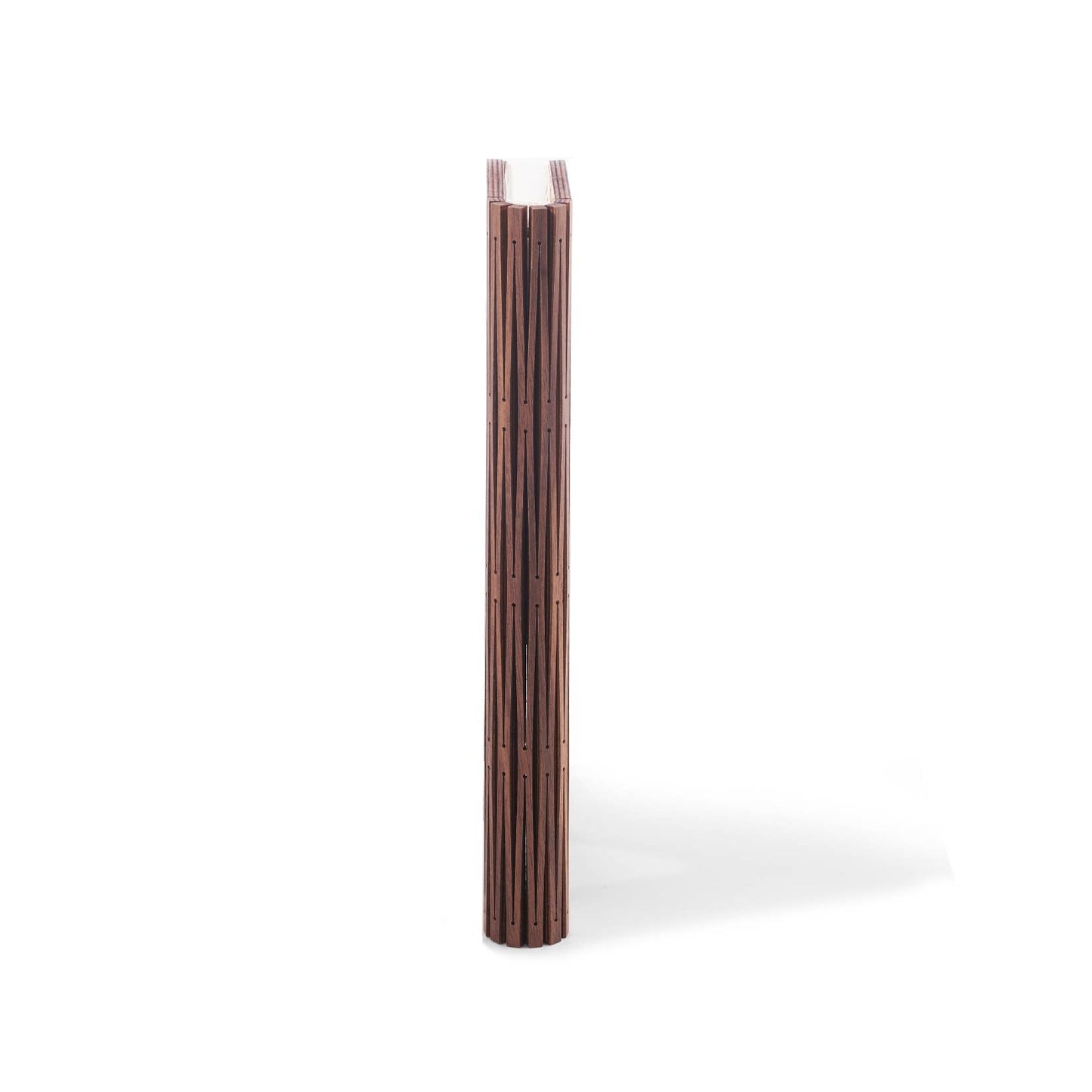 Natural wood smart book light by Gingko Design, compact lamp with adjustable brightness and modern wooden finish.