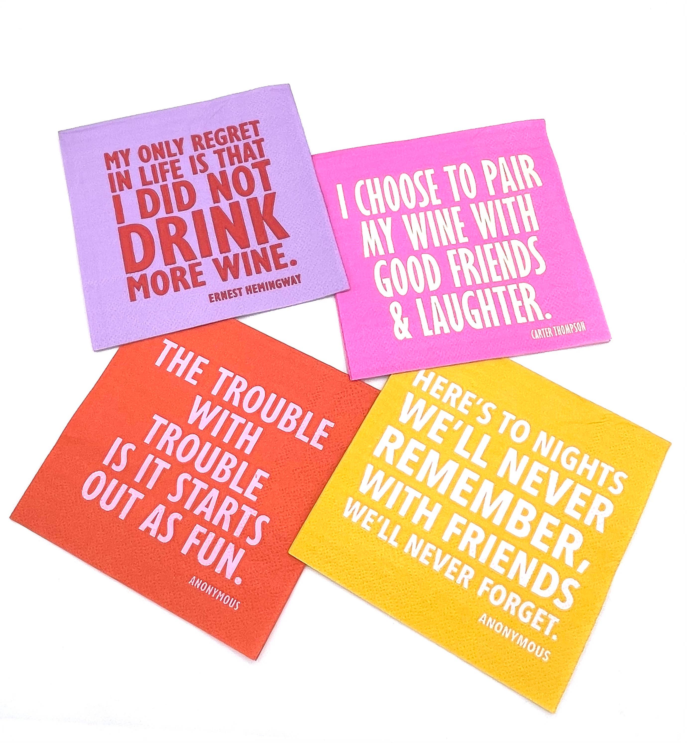 Party Cocktail Funny Napkins | The Best Things In Life