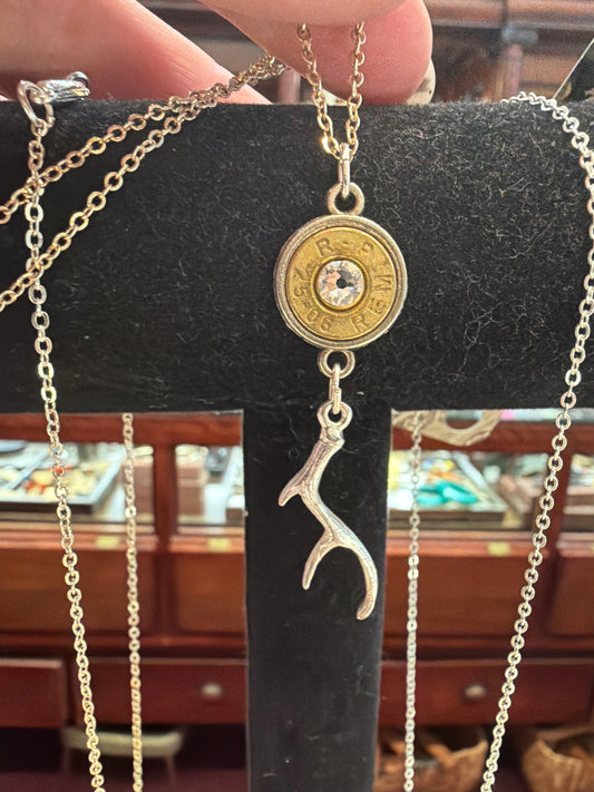 Caliber Bezel Necklace with Dangle