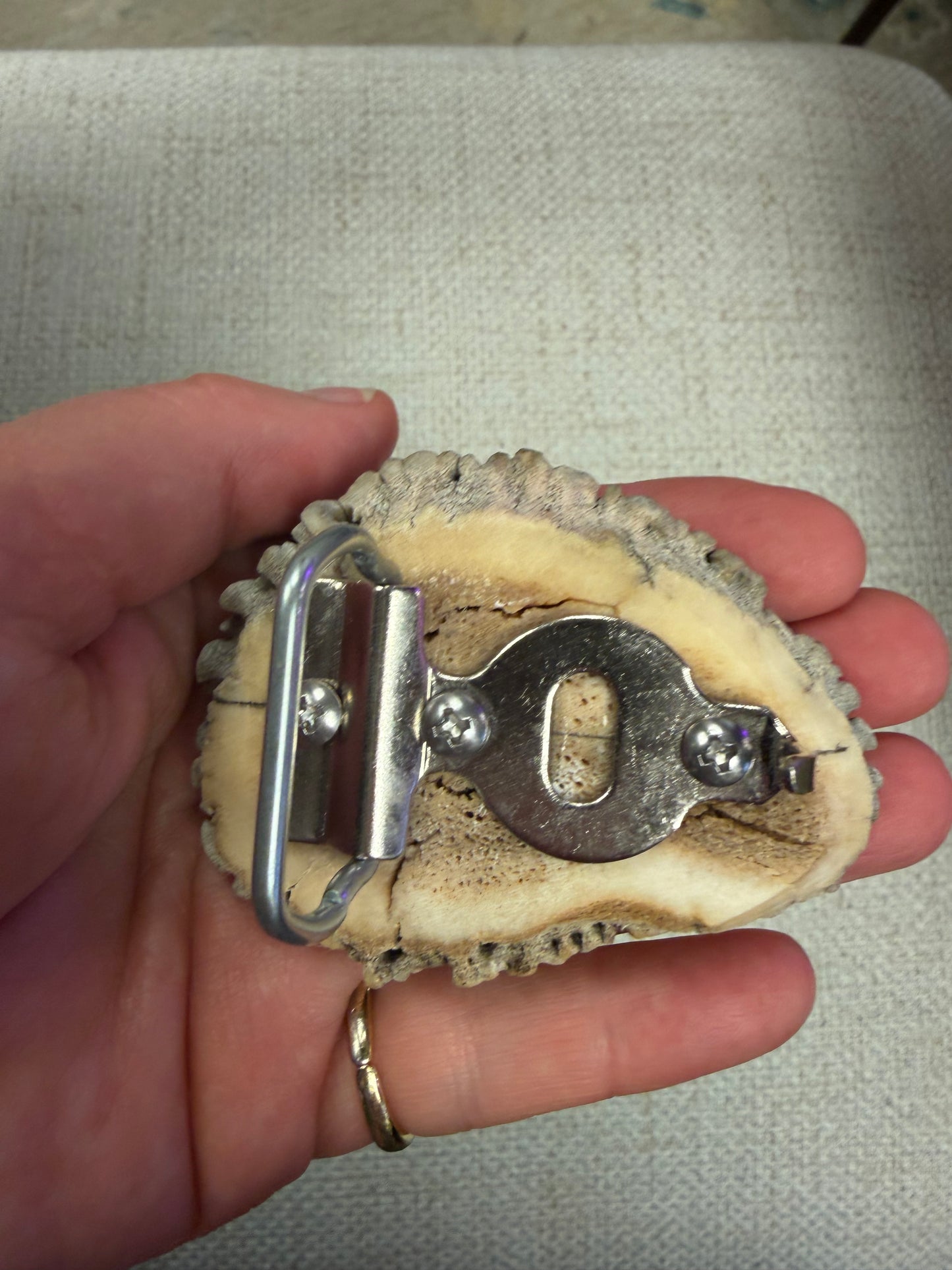 Antler Horse Belt Buckle