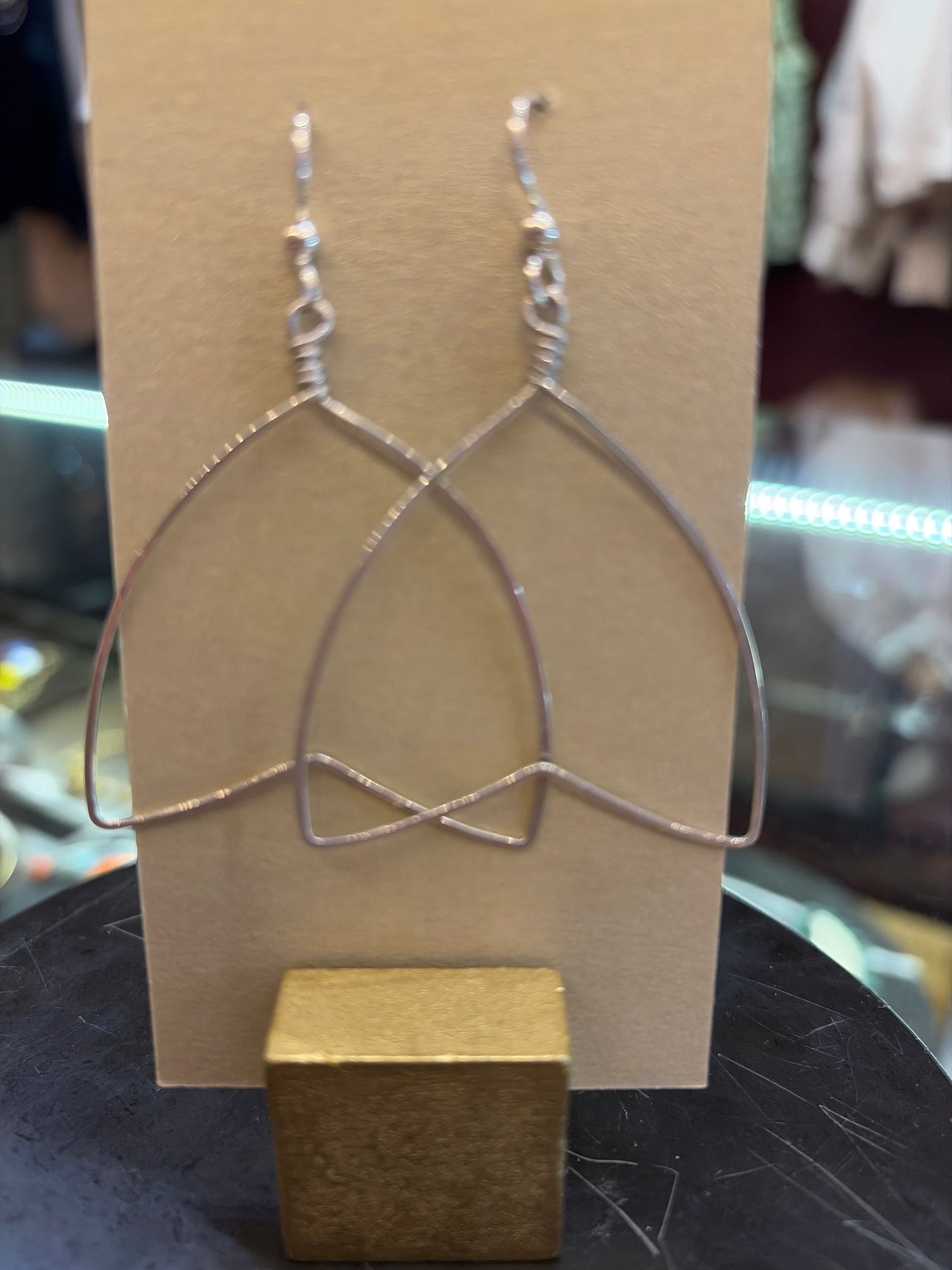 Goldust Jewelry GD Simple Metal Shape Earrings featuring minimalist geometric designs in silver or gold-tone metal.