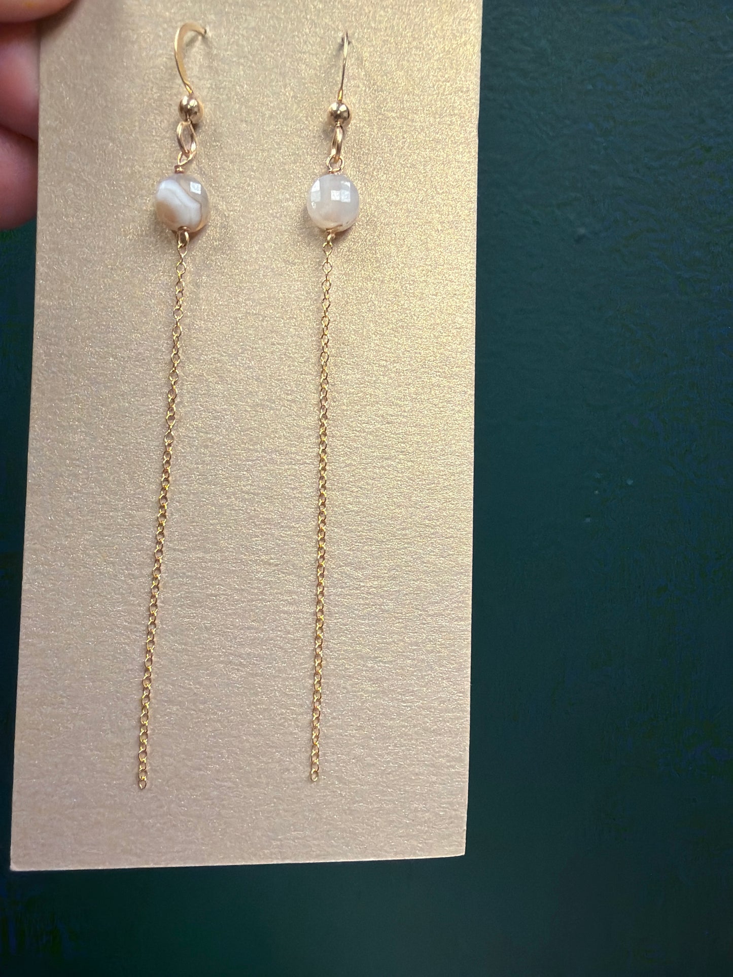 GD Semi Precious Stone Earrings