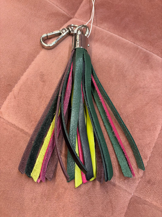 Leather Tassel Keychain