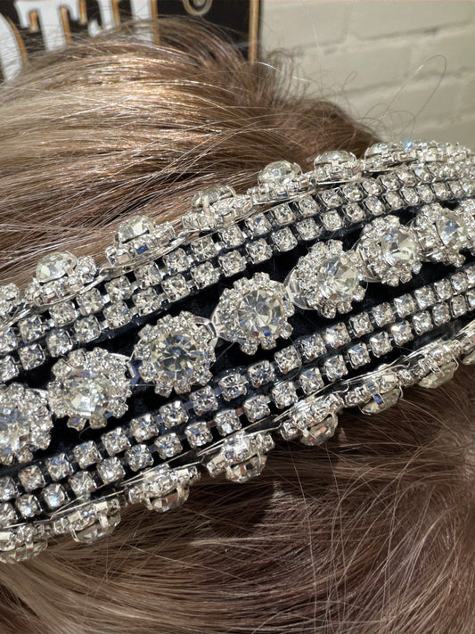 Elegant Majestic Gem Headbands by Queen Gypsy, showcasing sparkling gemstone embellishments on stylish hair accessories.