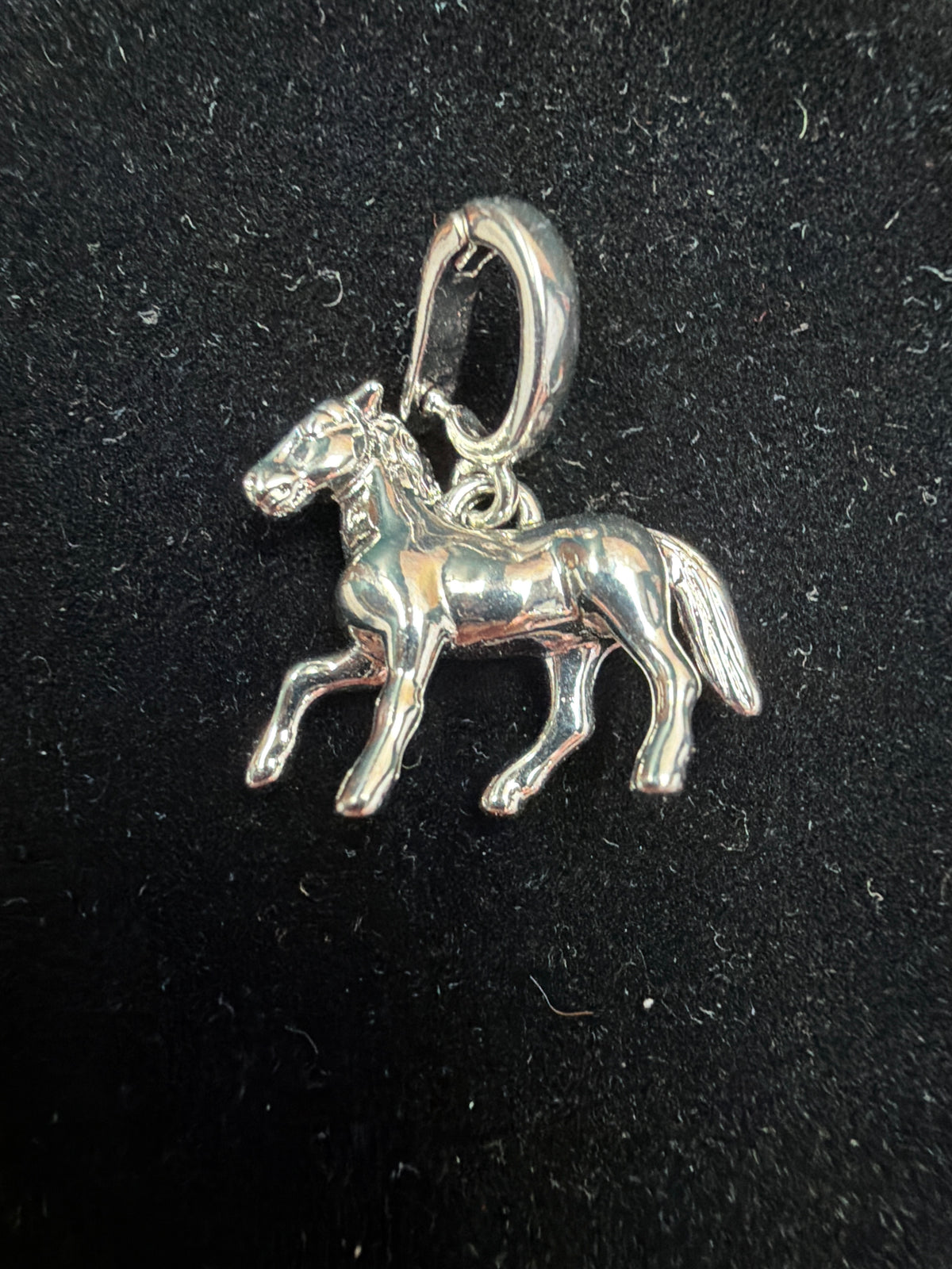 Silver Horse Charm