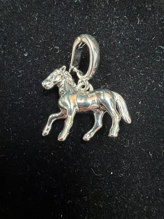 Silver Horse Charm