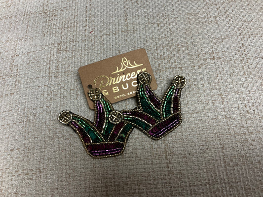 Mardi Gras Jester Earrings