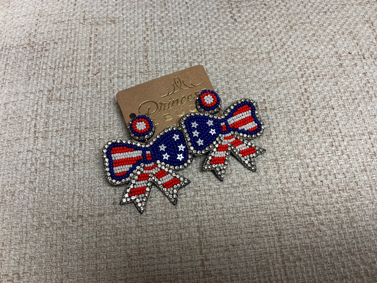 USA Bow Earrings
