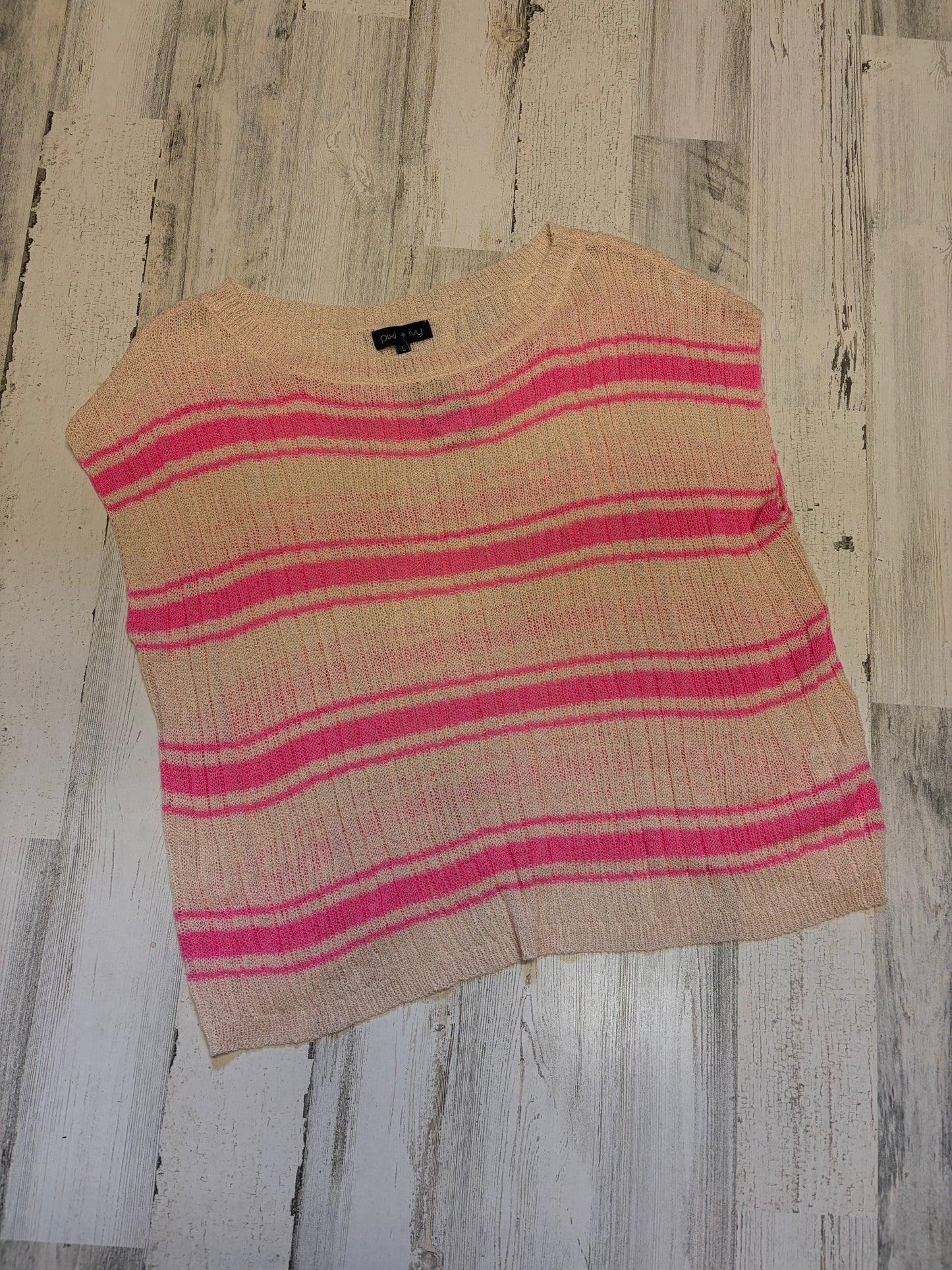 Striped Knit Sweater Shell