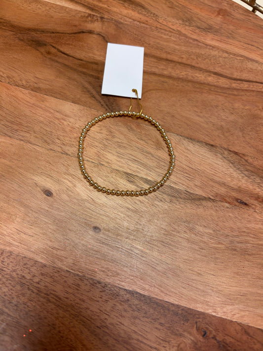 Gold filled beaded bracelet by Lula 'n' Lee featuring multiple small beads on a delicate chain.
