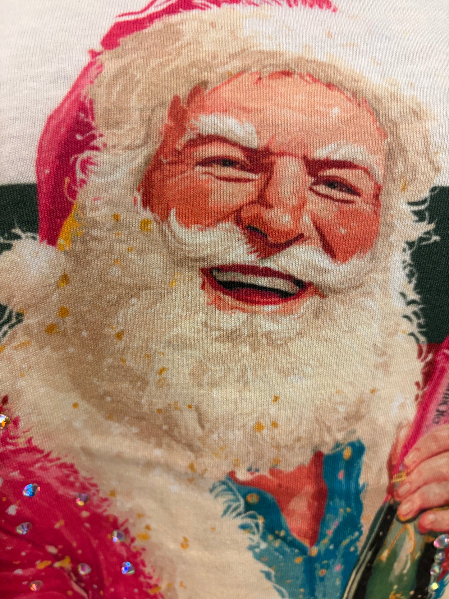 Bubbly & Bright Santa Tee
