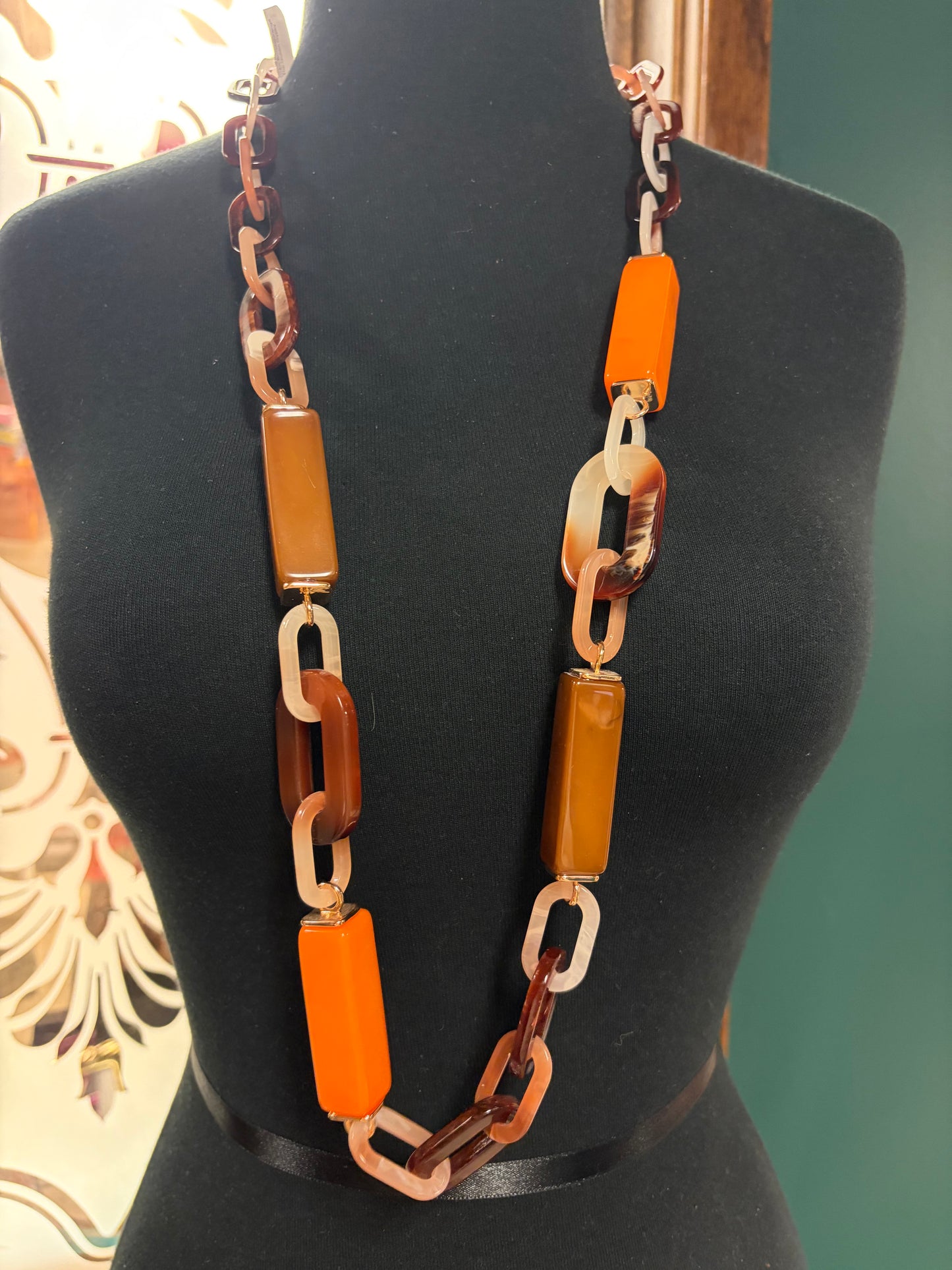 Lucite Links Necklace