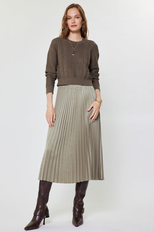 Current Air Celine dress and sweater set featuring a stylish dress paired with a cozy sweater, perfect for casual or semi-formal wear.