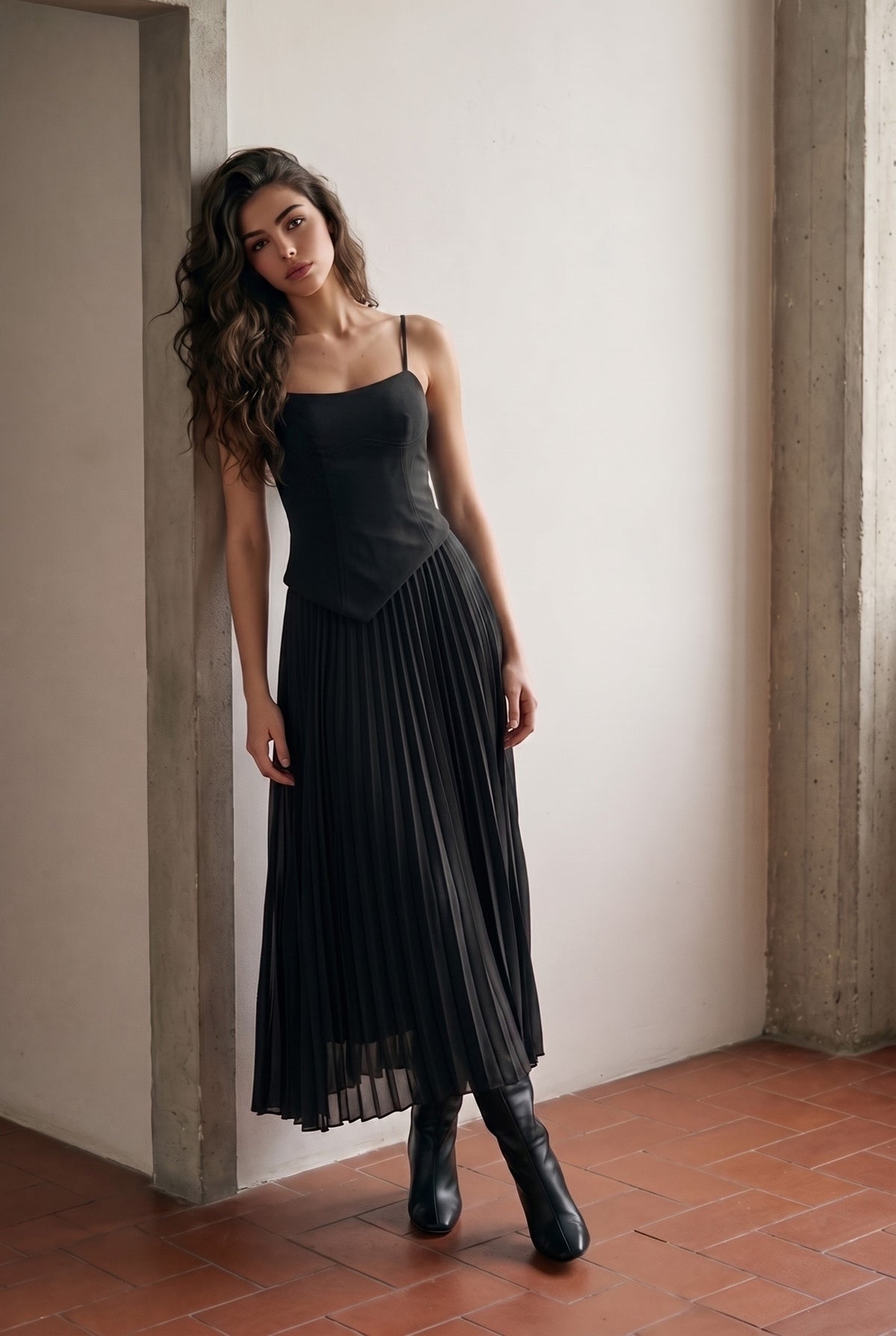 Romantic Chiffon Midi Dress