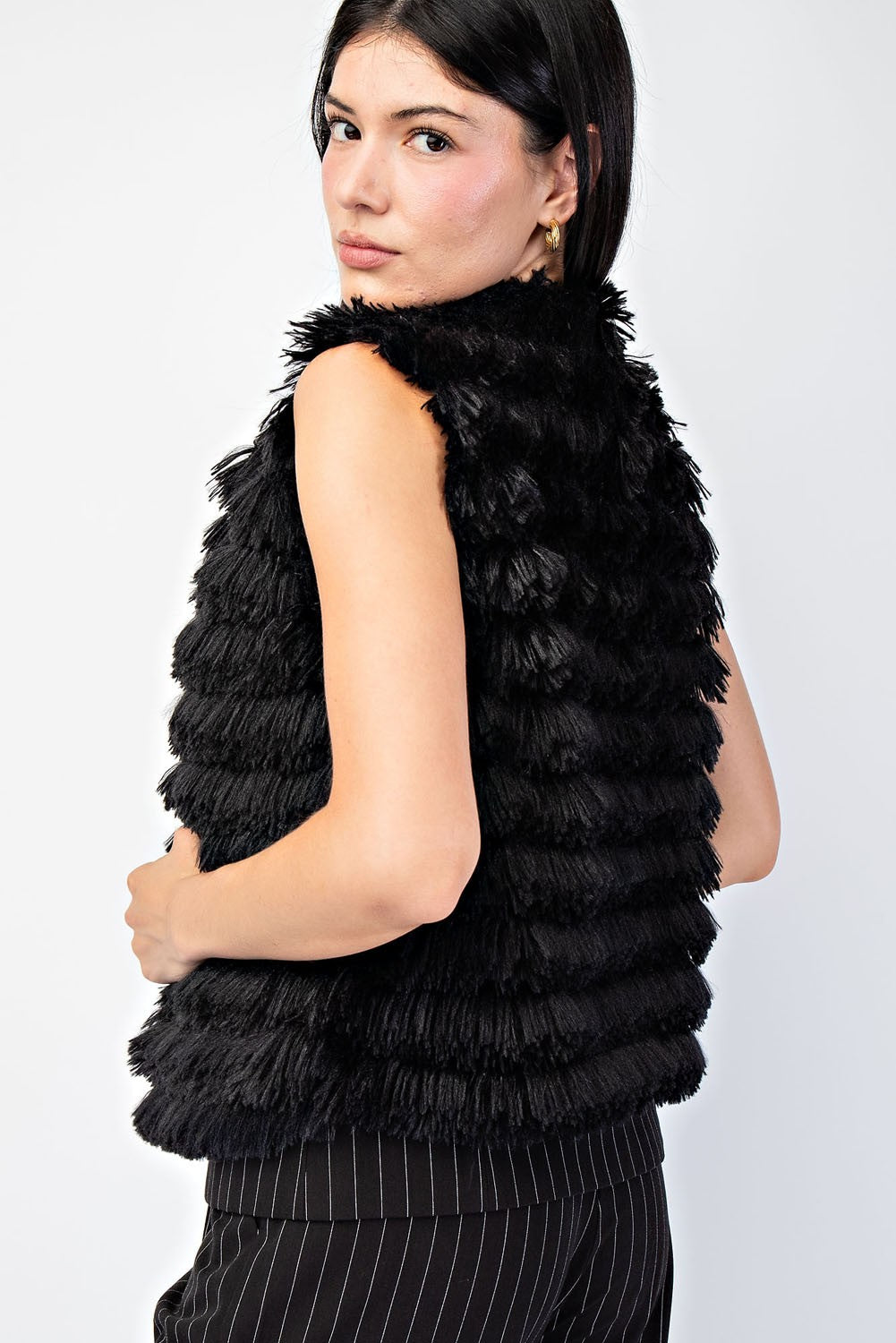 Faux fur Open Front. Vest