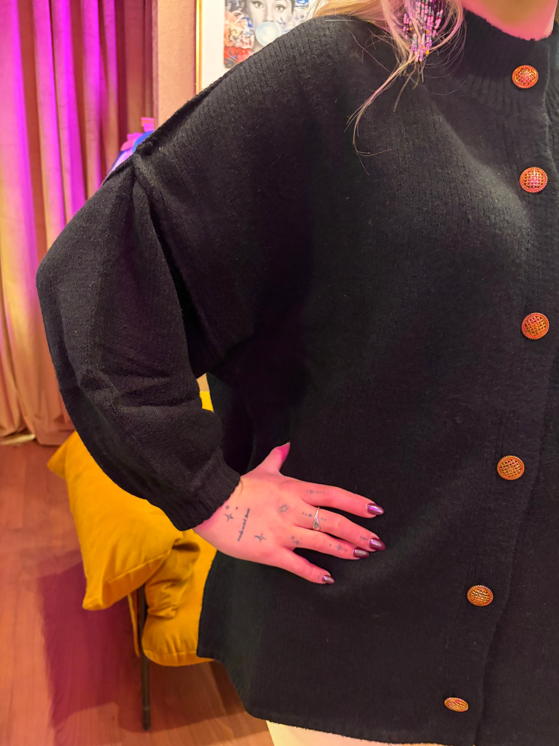 Camille & Co. Doleman sweater in cozy knit fabric featuring a stylish, relaxed fit and classic design.