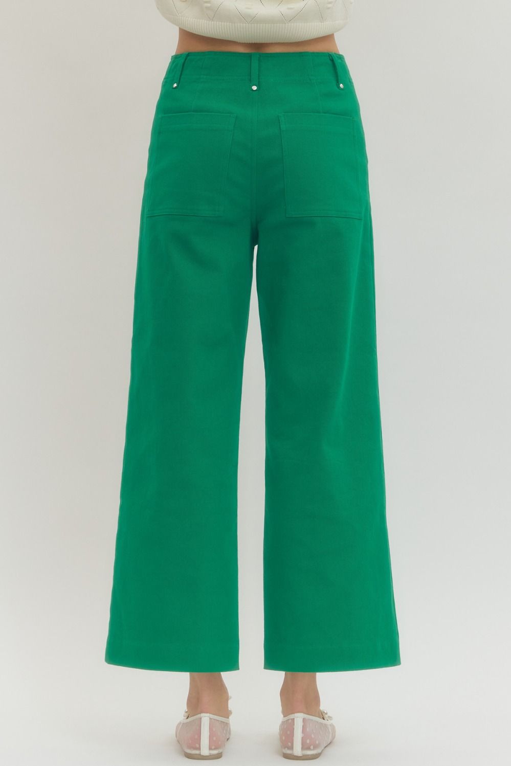 Entro Mrs. Green Jeans featuring classic denim with a relaxed fit and stylish design, shown in a natural pose on a white background.