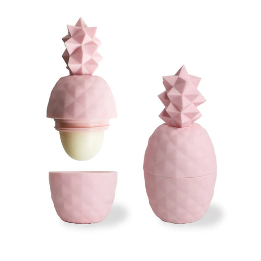 Rebels Refinery Mango lip balm in a straw-colored container, showing the moisturizing balm for soft, protected lips.