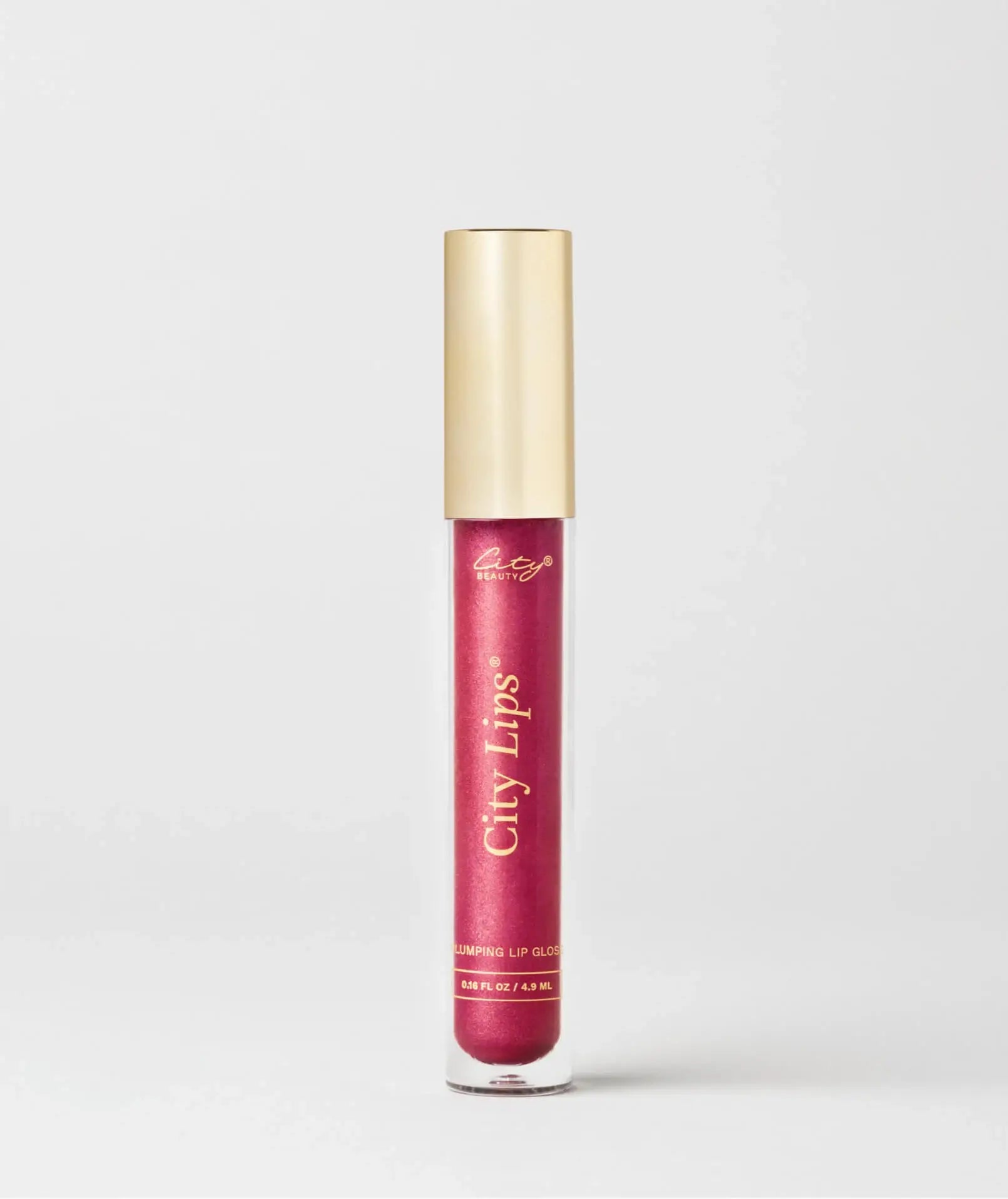 City Lips Raspberry shimmery berry lipgloss, glossy finish, smooth application, featuring vibrant berry color and subtle shimmer.