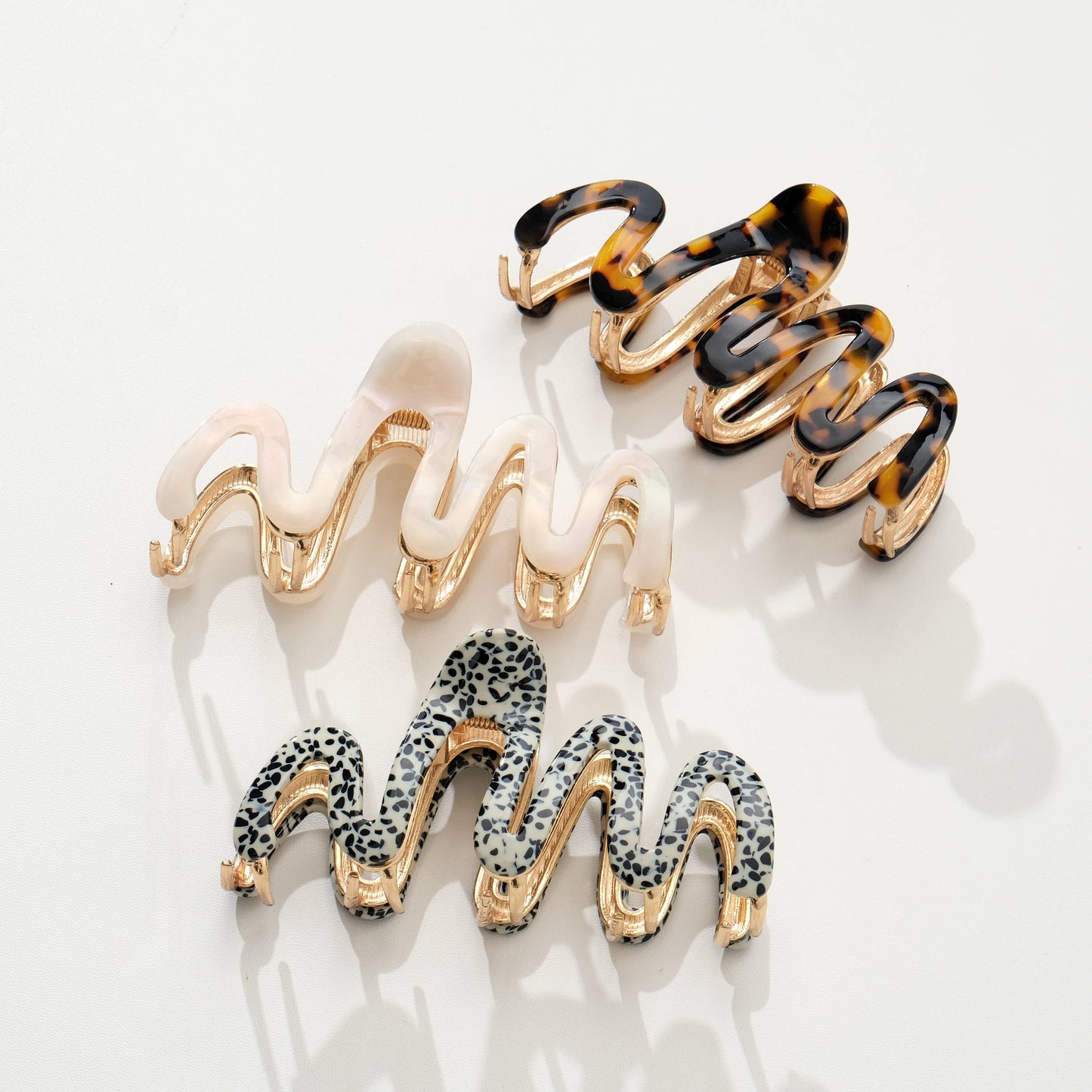 Metal Squiggle Claw Clip - Large