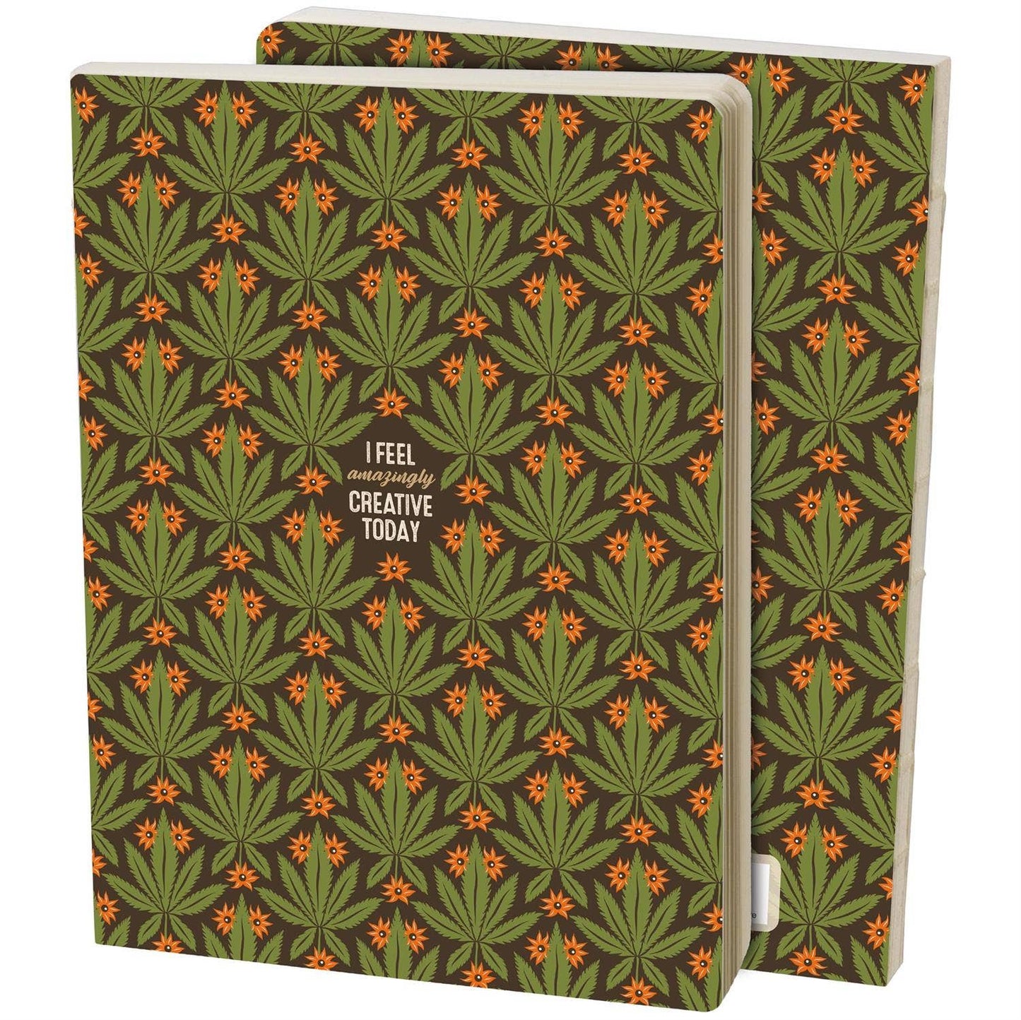 Questionables brand notepad with creatively designed pages and a colorful cover, perfect for journaling and note-taking.