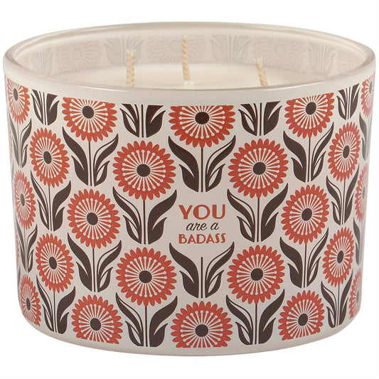 Questionables You Are Candle with a minimalist design, featuring a white candle in a simple container.