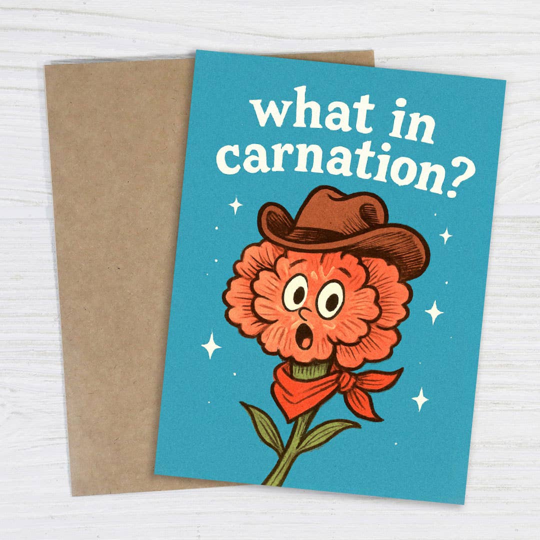 What in Carnation? - Card