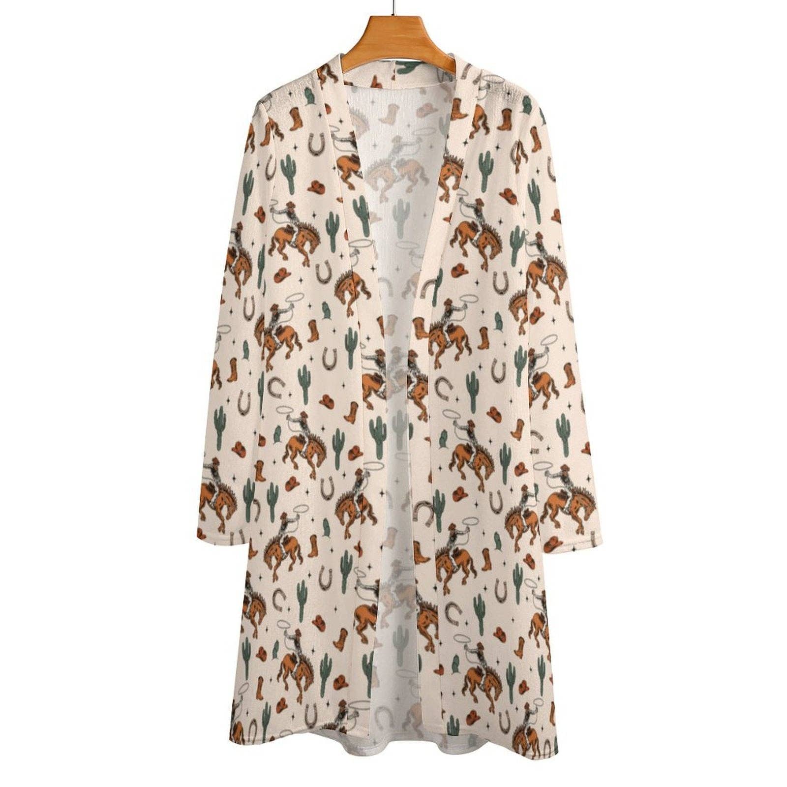 Lightweight Rodeo Cowboy cardigan sweater by BAHA RANCH WESTERN WEAR, featuring western-inspired design and comfortable fit.