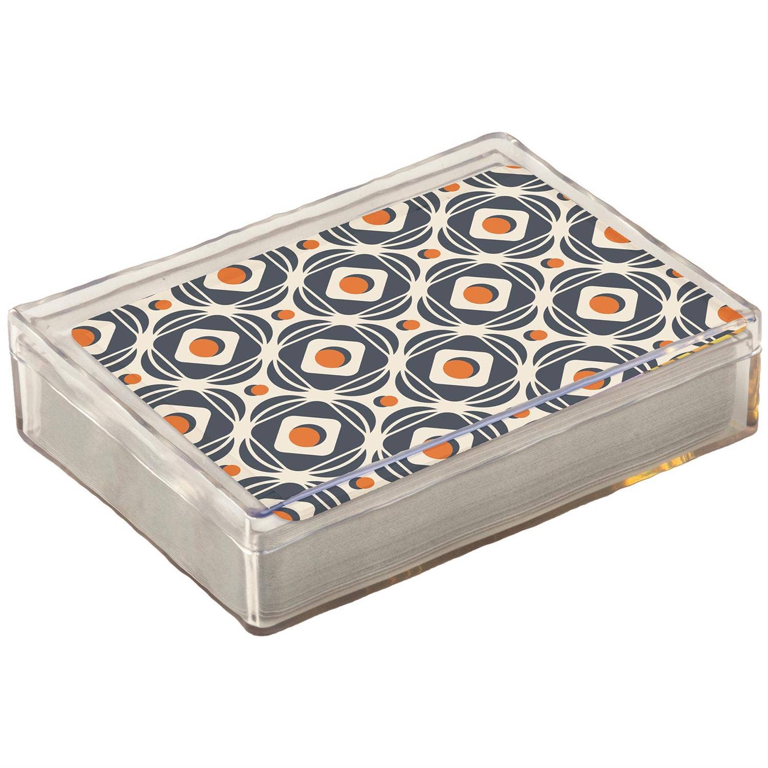 Artistic Retro Tile Playing Cards by Questionables featuring vintage-inspired tile designs on each card.