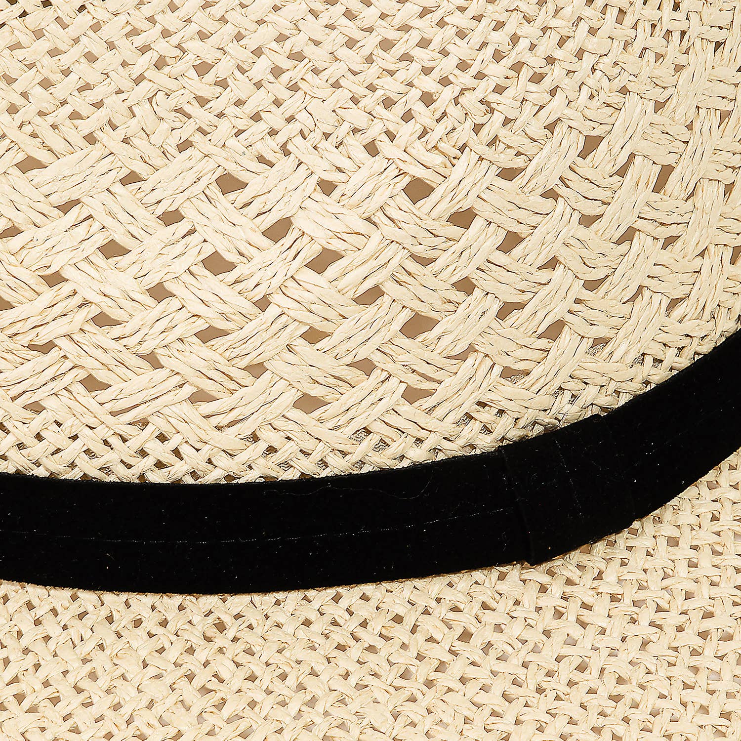 Loose weave braid band sun hat by Collections by Fame Accessories, featuring a wide brim and breathable woven design.