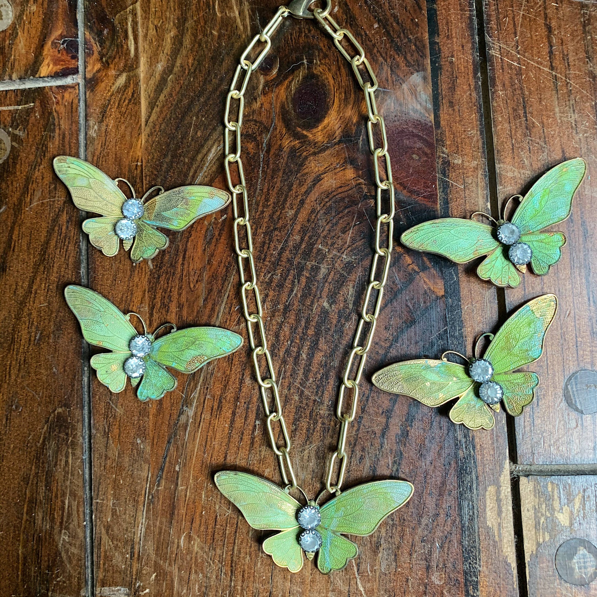 Chasing Cherubs Flutter necklace with delicate chain and butterfly pendant, elegant jewelry accessory for women