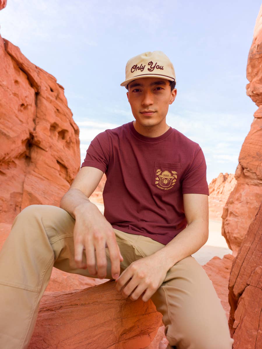 The Landmark Project Only You Chain Stitch Hat with embroidered text, stylish hat with chain stitch design, casual headwear.