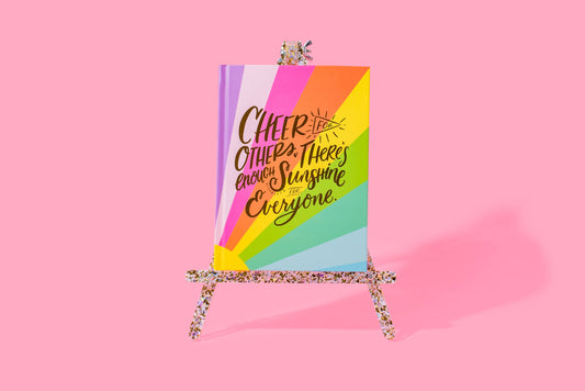 Decorative or Display Easel - Medium - Pearl + Gold Confetti