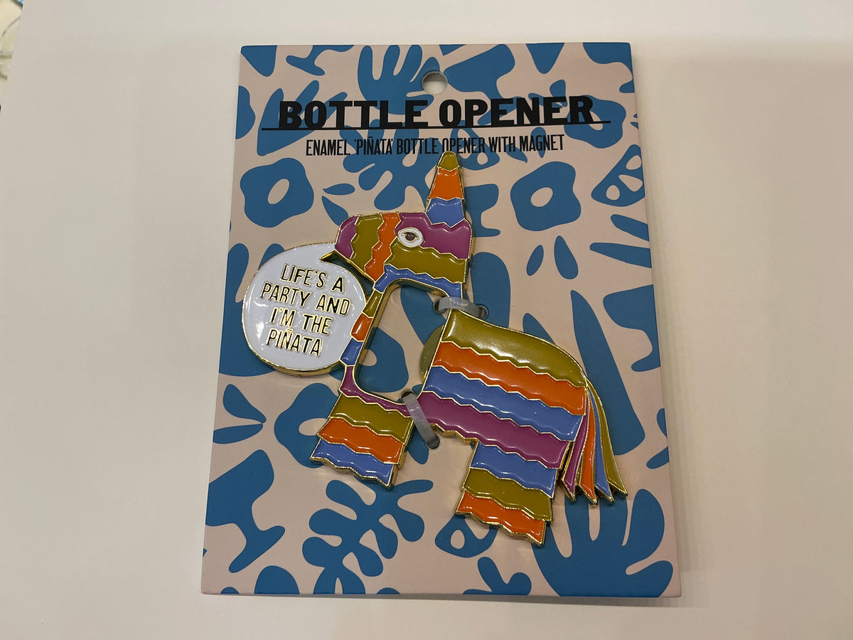 Piñata Enamel Magnetic Bottle Opener, Multicolor