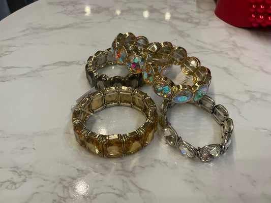 Queen Gypsy Glitz & Glam stretch bracelet featuring sparkling crystals and a stylish design for elegant wristwear.