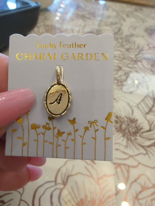 Charm Garden - Initial Charm Gold A