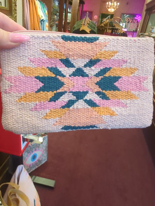 Aztec Wristlet-Pink/Orange
